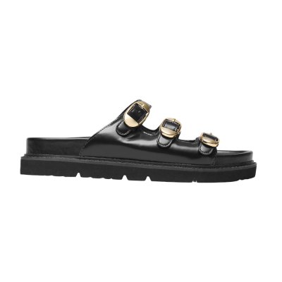 THE LEATHER KIKI SLIDE